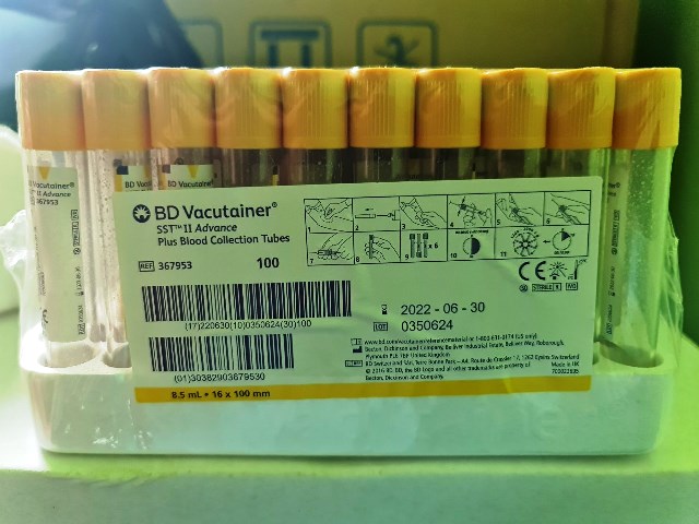 Ống nghiệm chân không SERUM dạng gel 8.5 ml8ml BD